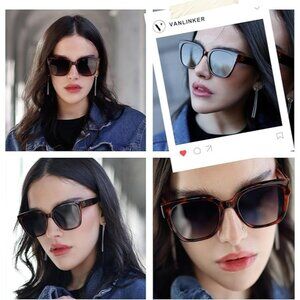 Vanlinker Oversized Square Polarized Sunglasses VL9761 C2